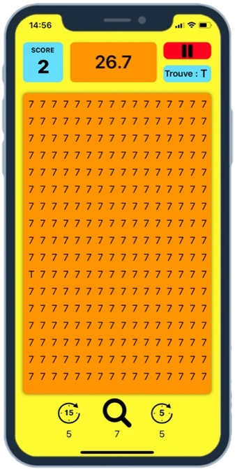 A screen from Find it!