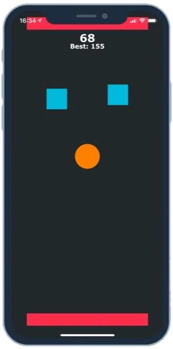 A screen from Up and down