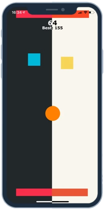 A screen from Up and down