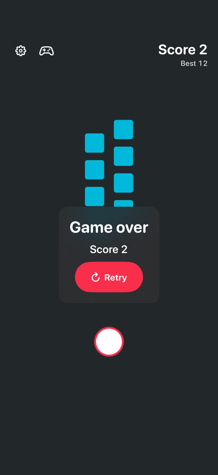 A screen from Up and down