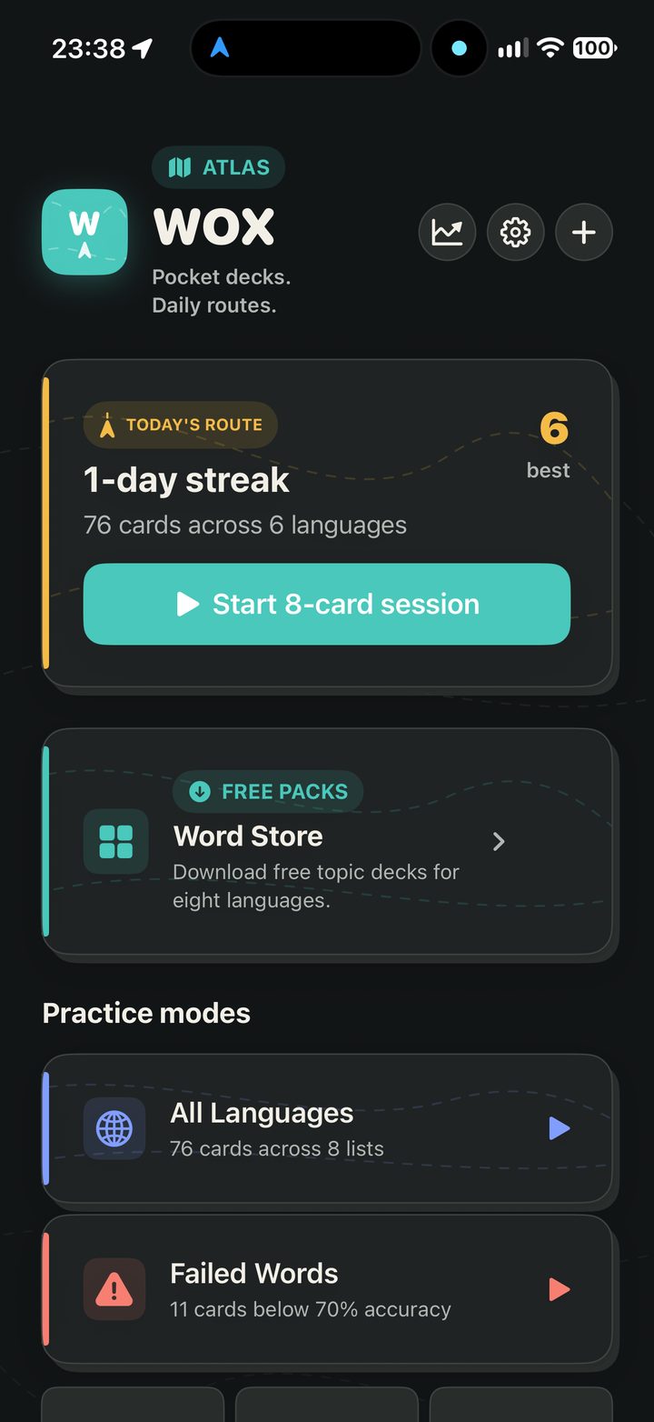 A screen from Wox