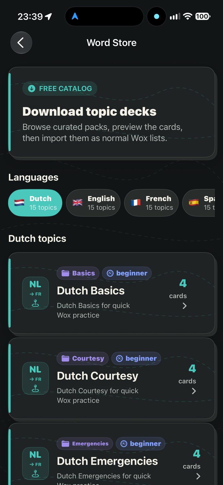 A screen from Wox